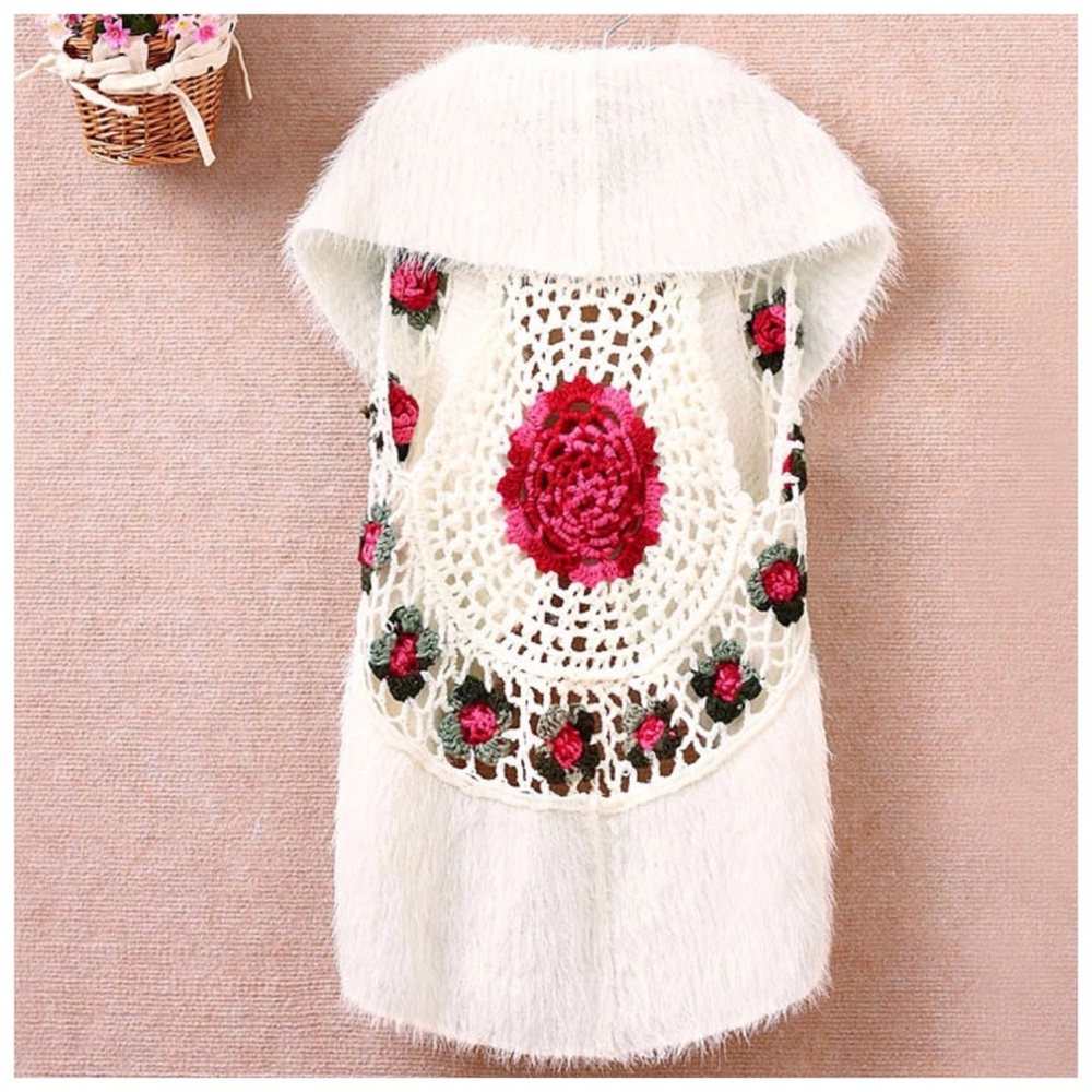 Crochet Soft Sweater Vest - Picture 9 of 12